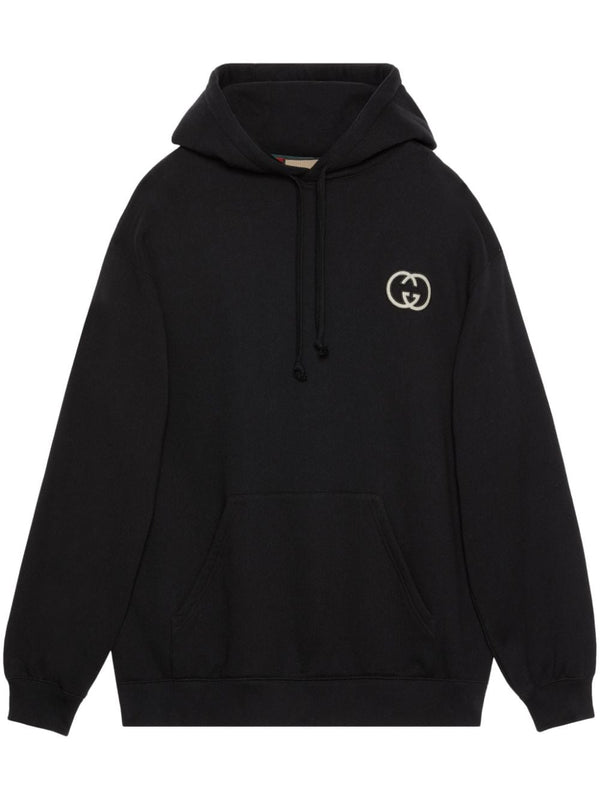 INTERLOCKING G-PATCH DRAWSTRING HOODIE
