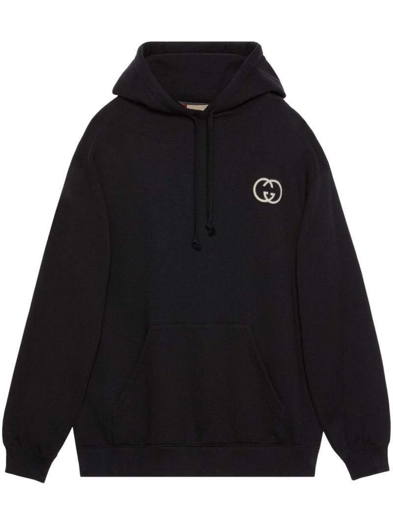 INTERLOCKING G-PATCH DRAWSTRING HOODIE