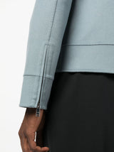 POINTED-COLLAR ZIPPED JACKET