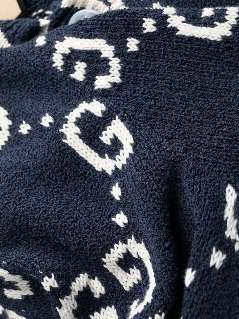 GG DAMIER-JACQUARD POLO DRESS