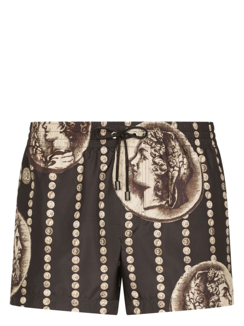 MOTIF-PRINT SWIM SHORTS