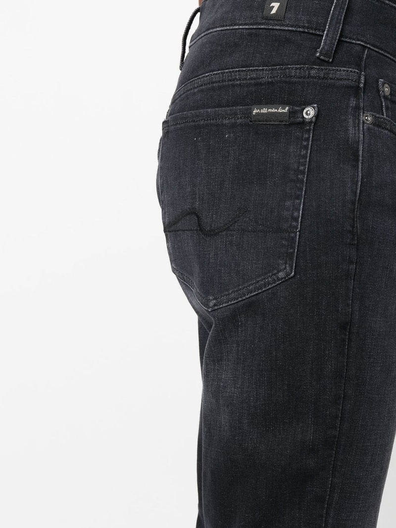 SLIM-CUT WASHED JEANS