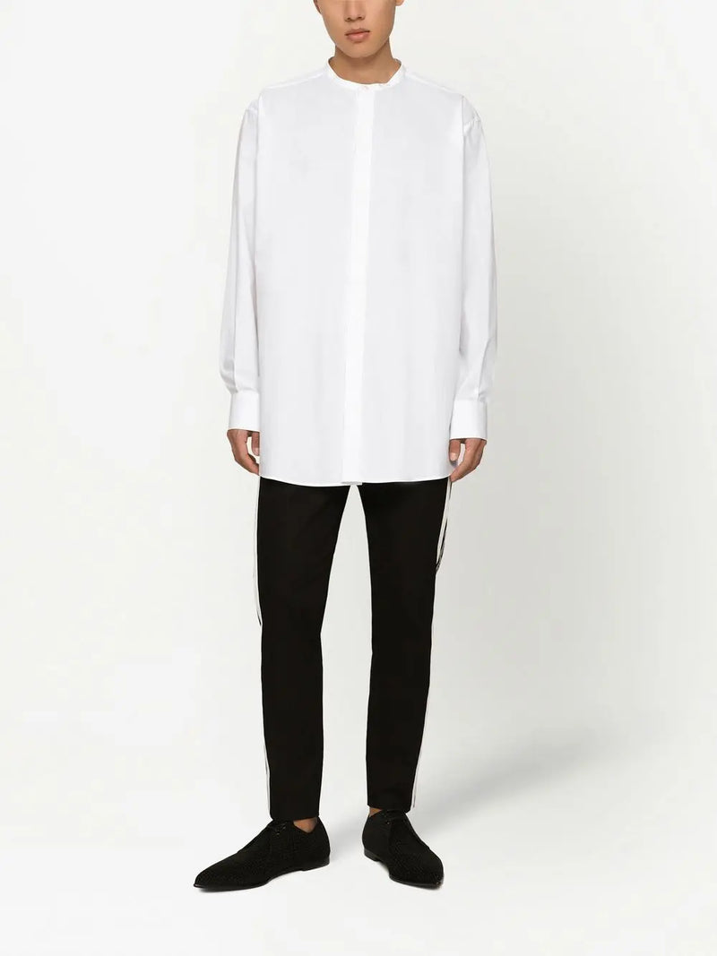 COLLARLESS LONG SHIRT