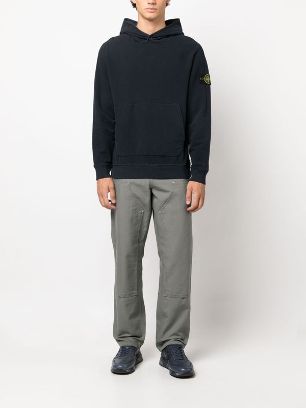 COMPASS-APPLIQUÉ COTTON HOODIE