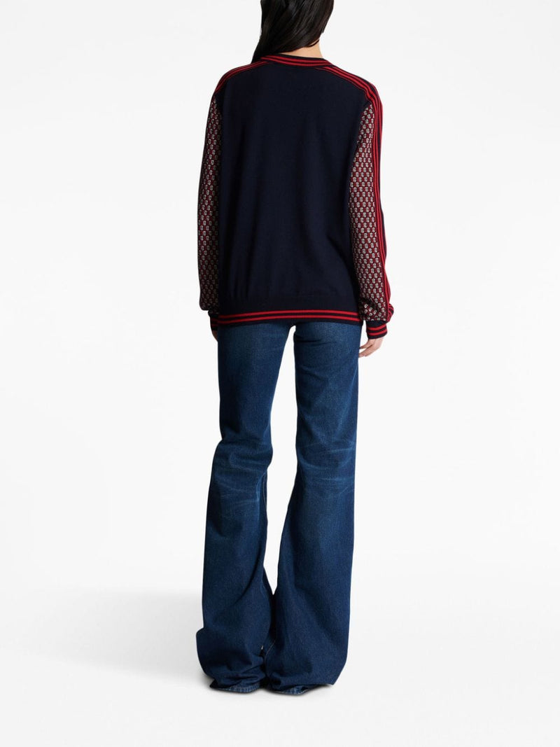 MONOGRAM CHECK-PATTERN JUMPER