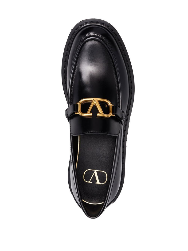 VLOGO SIGNATURE LOGO-PLAQUE LOAFERS
