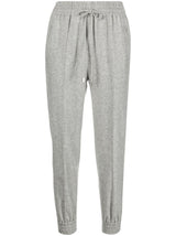HIGH-WAIST TAPERED TRACK TROUSERS