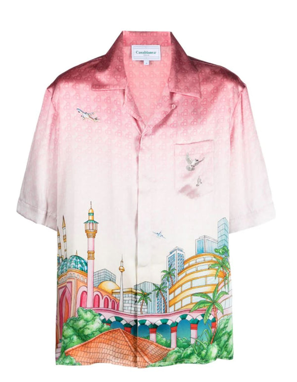 MORNING CITY VIEW SILK SHIRT