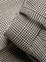 PLAID-CHECK TAILORED TROUSERS