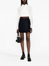 SCARF-STYLE CASHMERE MINISKIRT