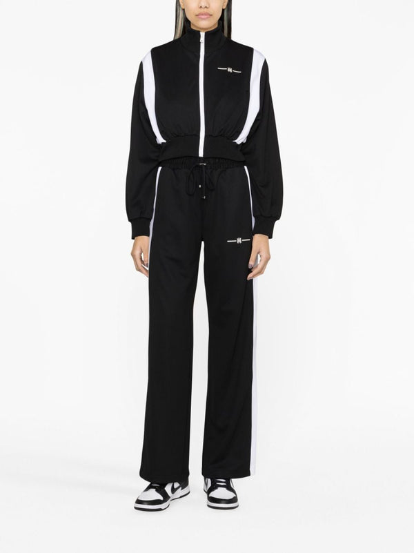 MA LOGO-PRINT CROPPED TRACK JACKET
