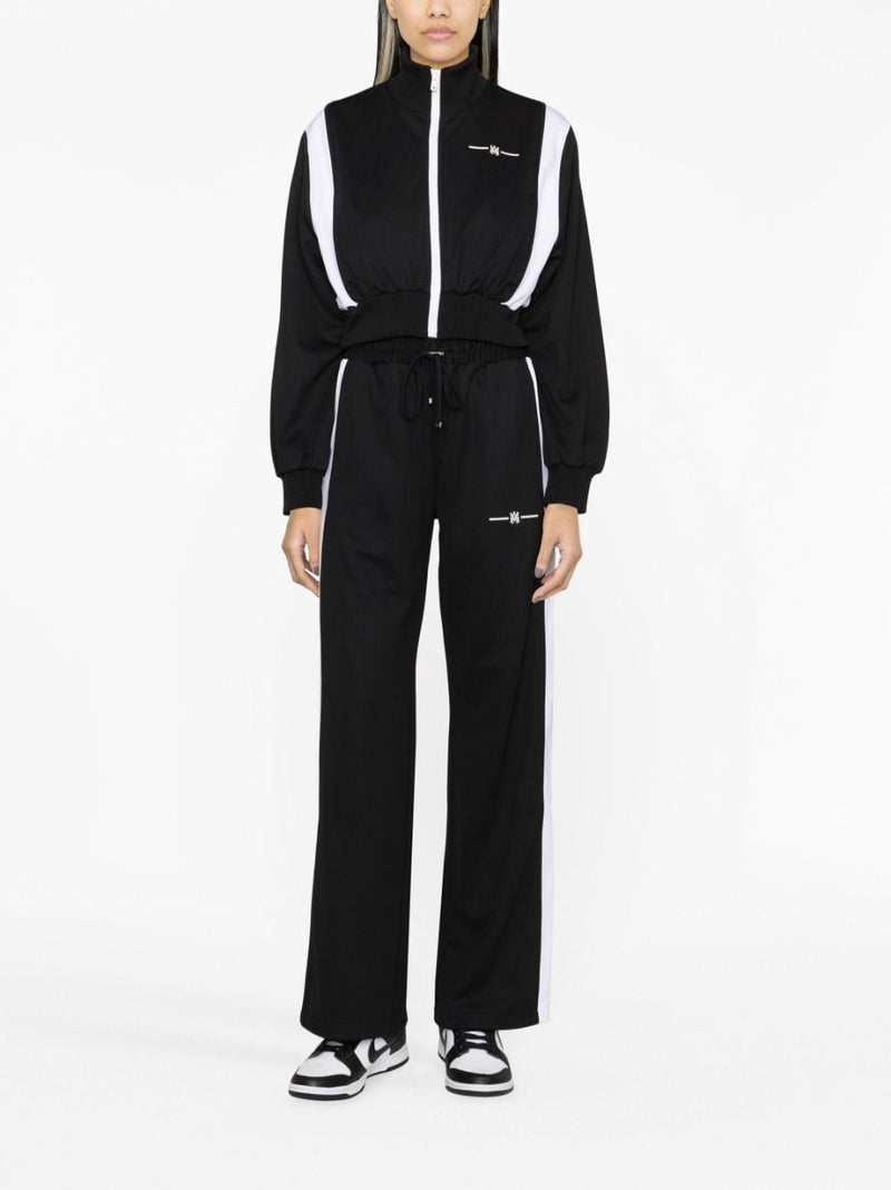 MA LOGO-PRINT CROPPED TRACK JACKET