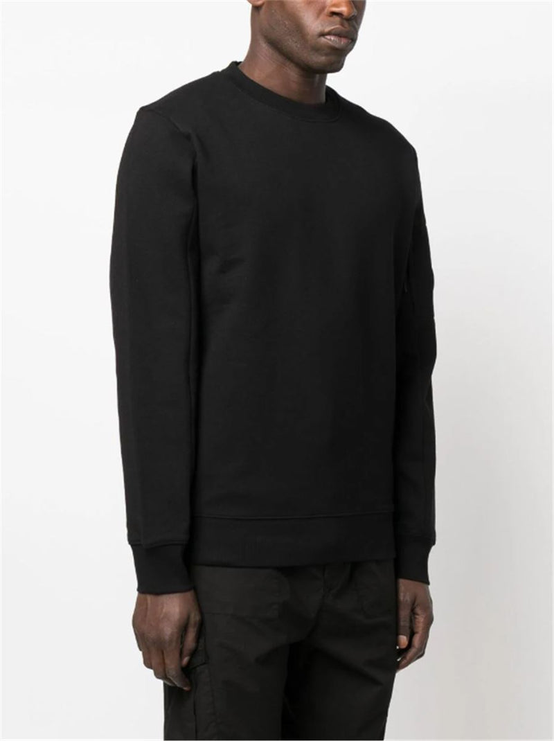 LOGO-PATCH COTTON SWEATSHIRT