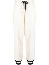 STRIPED-TRIM TRACK PANTS