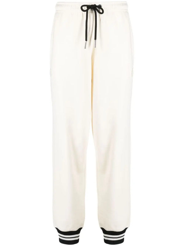 STRIPED-TRIM TRACK PANTS