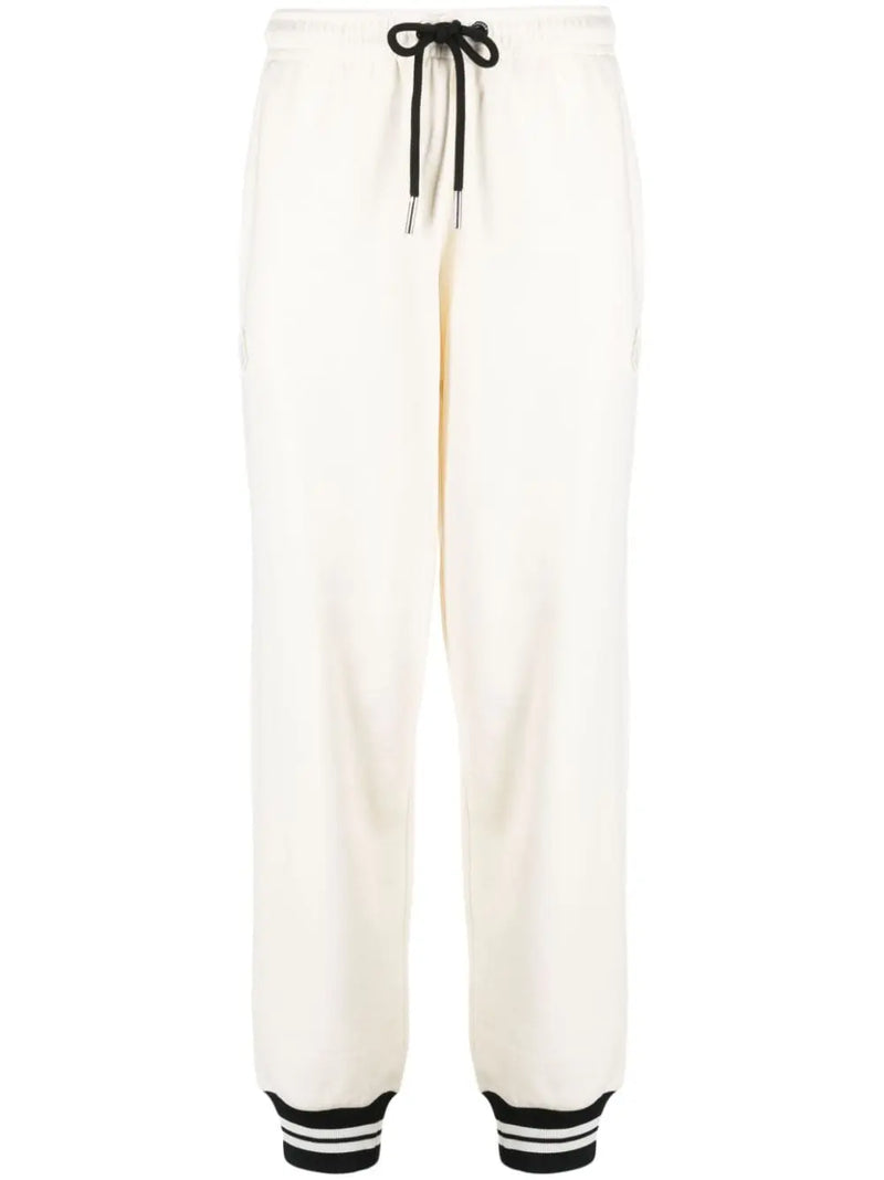 STRIPED-TRIM TRACK PANTS