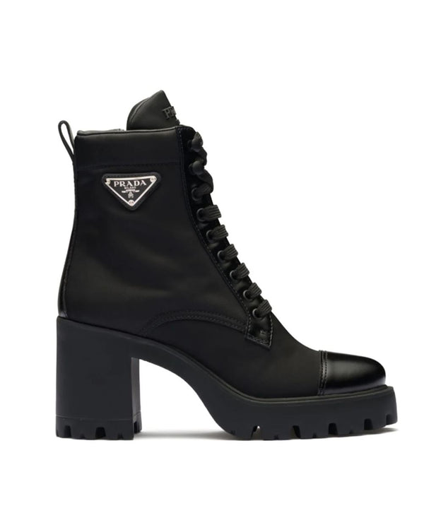 90MM TRIANGLE-LOGO ANKLE BOOTS