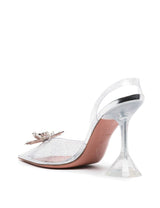 ROSIE 95MM GLITTER TRANSPARENT PUMPS