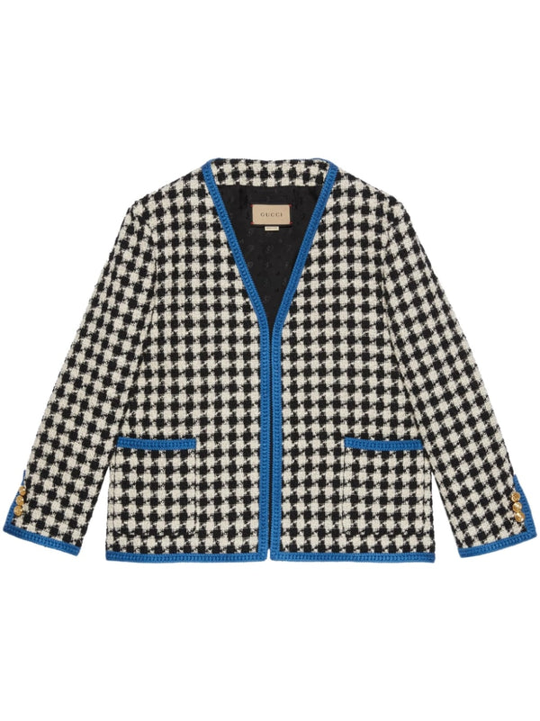 GINGHAM TWEED JACKET