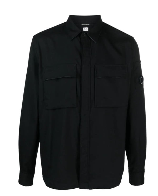 LENS-DETAIL BUTTON-UP SHIRT