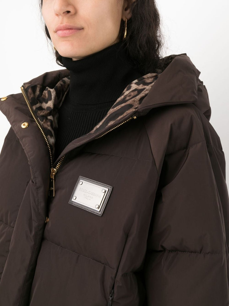 LOGO-PLAQUE PADDED JACKET
