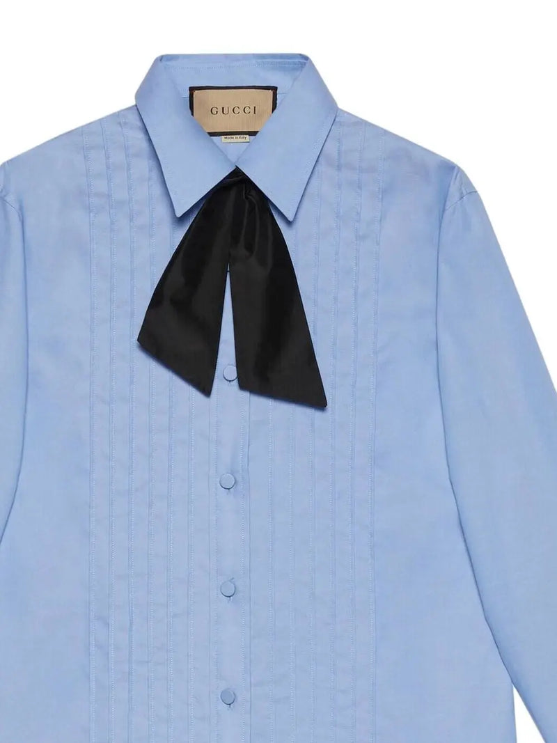 OXFORD COTTON PLEATED SHIRT