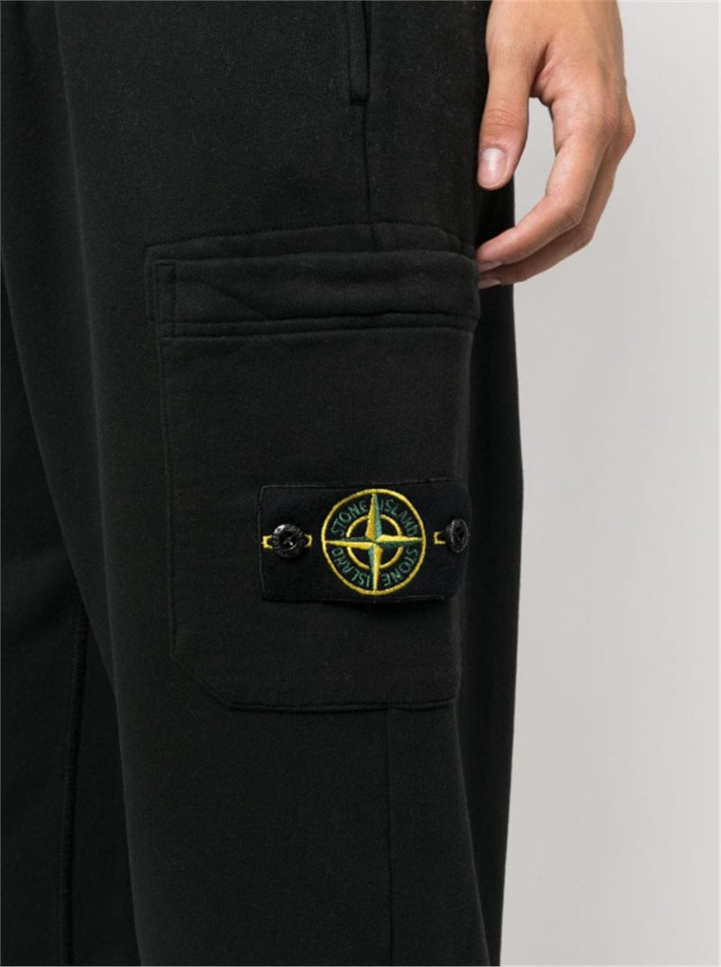 COMPASS PATCH COTTON TRACK PANTS
