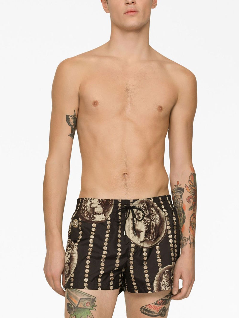 MOTIF-PRINT SWIM SHORTS