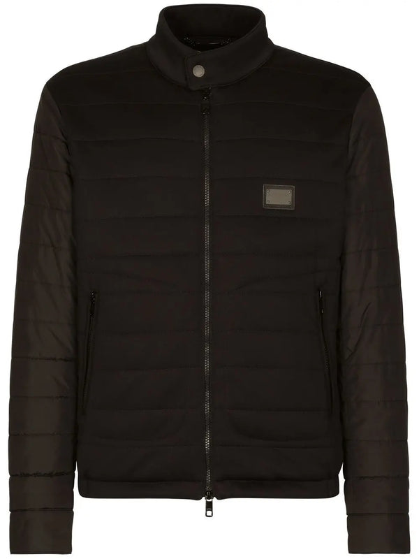 LOGO-PLAQUE ZIP-UP JACKET
