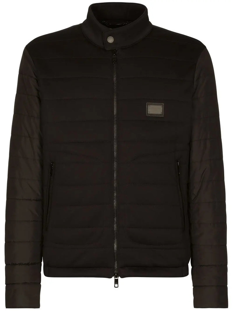 LOGO-PLAQUE ZIP-UP JACKET