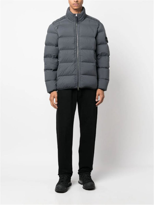 COMPASS-PATCH PADDED DOWN JACKET