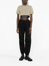 LOGO-TAPE CROPPED T-SHIRT