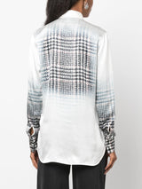 RHINESTONE-EMBELLISHED SILK SHIRT