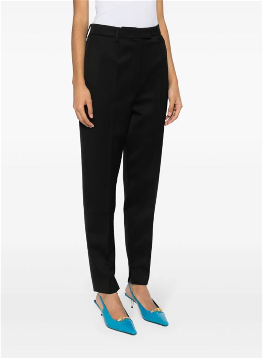 PRESSED-CREASE TAPERED-LEG TROUSERS PRADA
