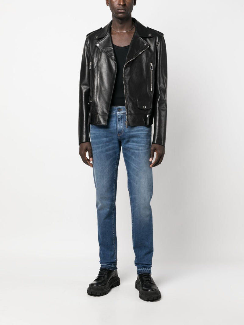 MID-RISE SKINNY JEANS