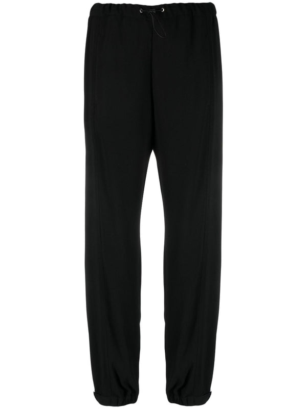 DRAWSTRING-WAIST SLIM-FIT TROUSERS