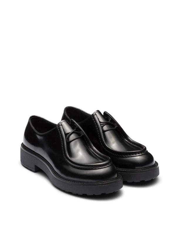 BRUSHED-LEATHER LOAFERS