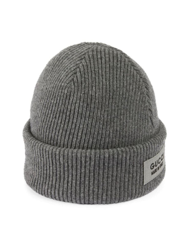 LOGO-PATCH WOOL BEANIE