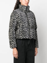 CHEETAH-PRINT PADDED PUFFER JACKET
