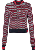 MONOGRAM CHECK-PATTERN JUMPER