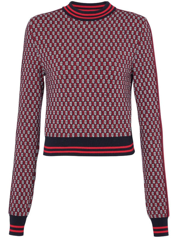 MONOGRAM CHECK-PATTERN JUMPER