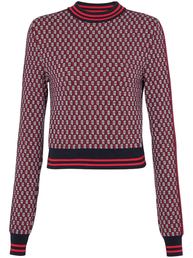 MONOGRAM CHECK-PATTERN JUMPER