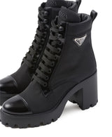 90MM TRIANGLE-LOGO ANKLE BOOTS