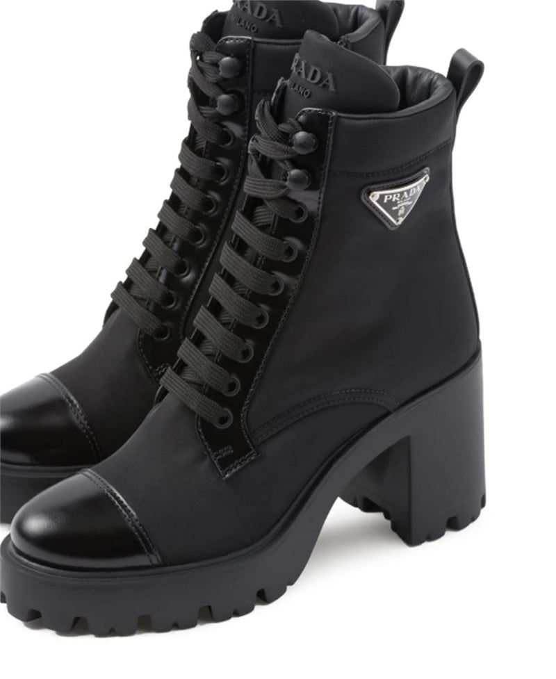 90MM TRIANGLE-LOGO ANKLE BOOTS