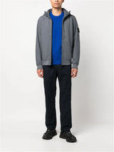 COMPASS-MOTIF HOODED JACKET