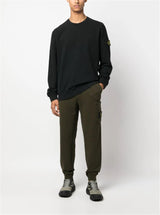 COMPASS-PATCH COTTON SWEATSHIRT