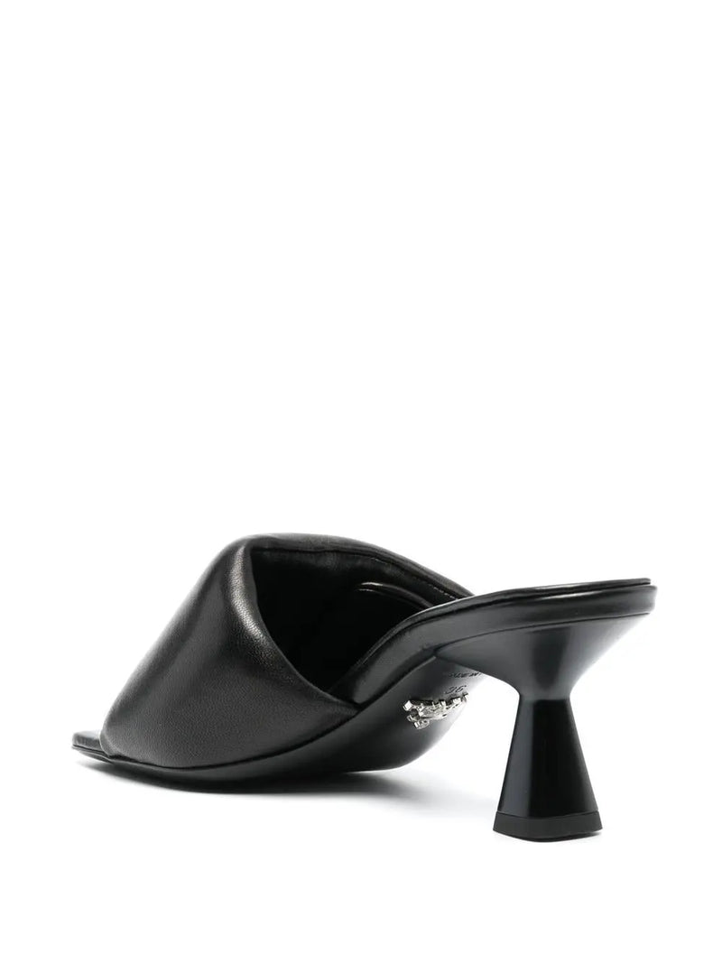 LOGO-PLAQUE 70MM OPEN-TOE MULES