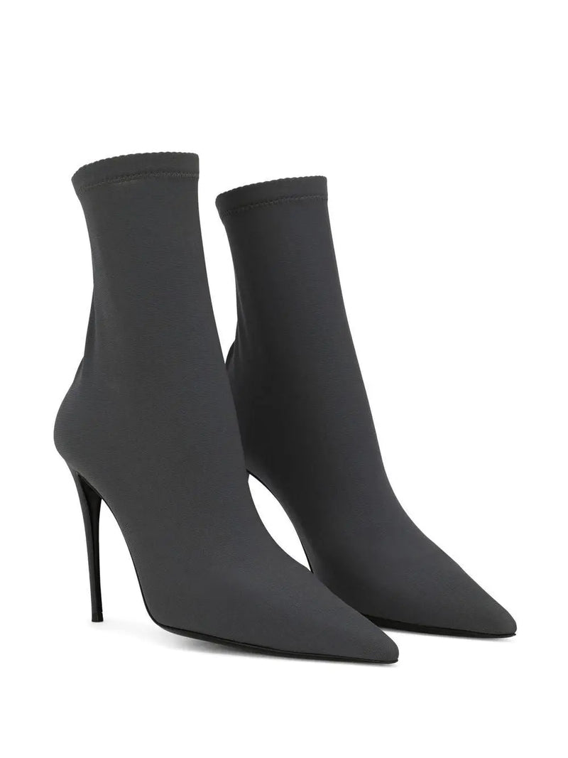KIM DOLCE&AMP;GABBANA POINTED-TOE 105MM SOCK BOOTS
