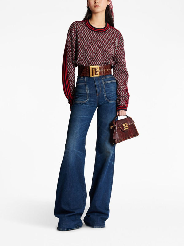 MONOGRAM CHECK-PATTERN JUMPER