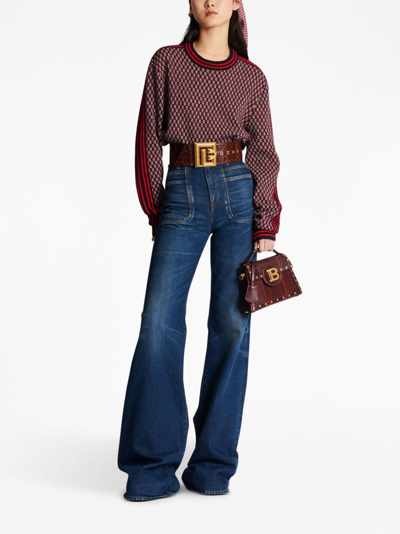 MONOGRAM CHECK-PATTERN JUMPER